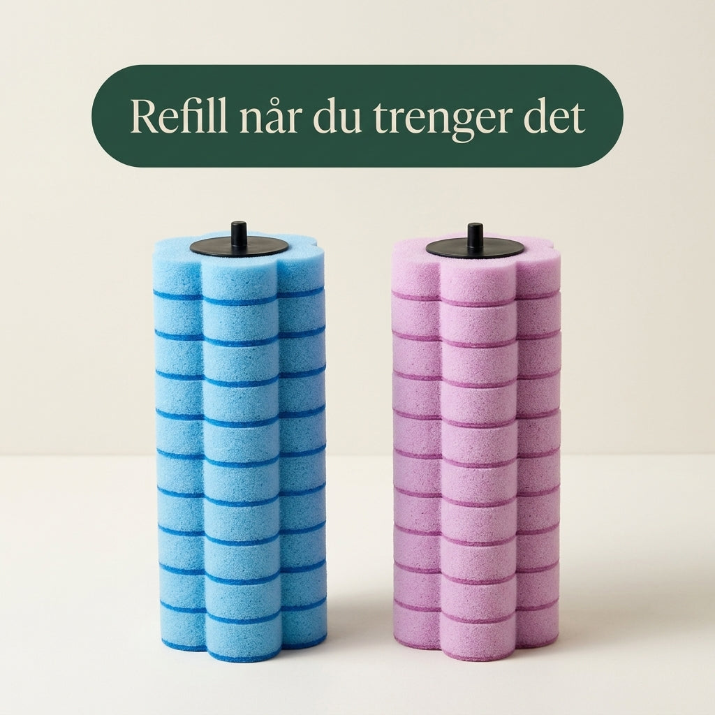 Engangsbørste på baderomsgulvet
