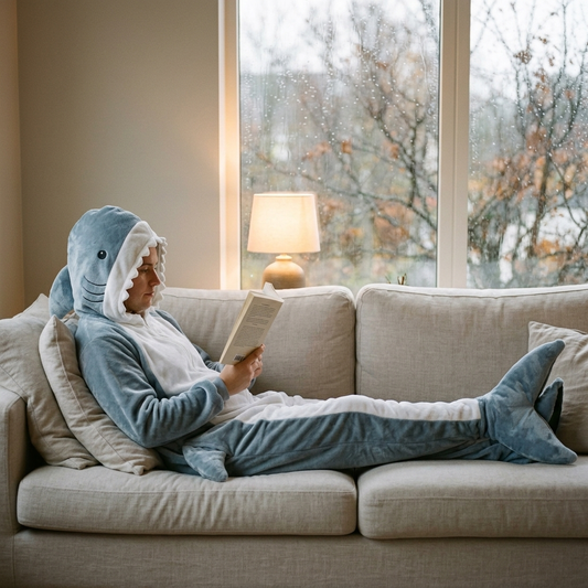 Haipledd lagt på sofaen