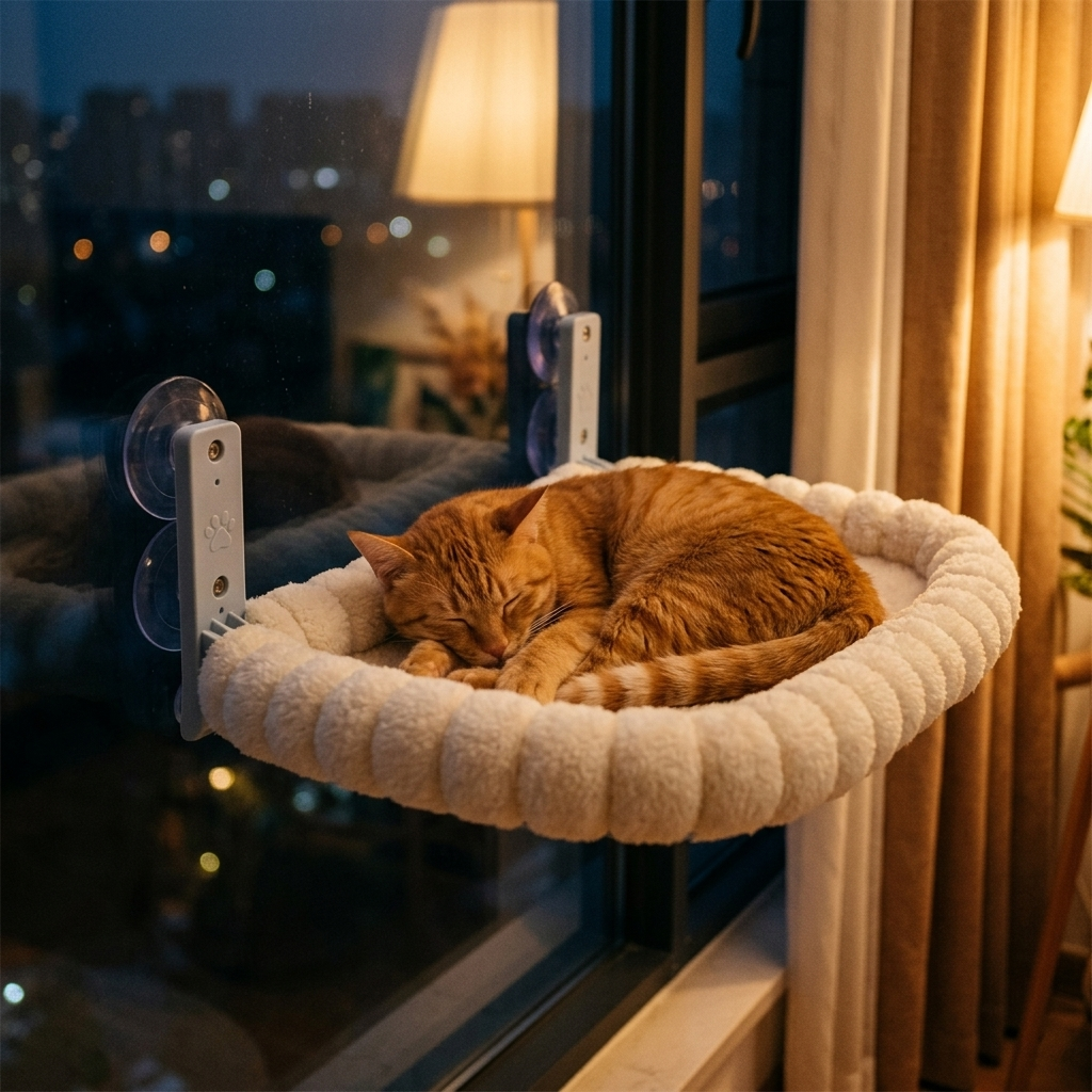 Vindushengekøye til katt