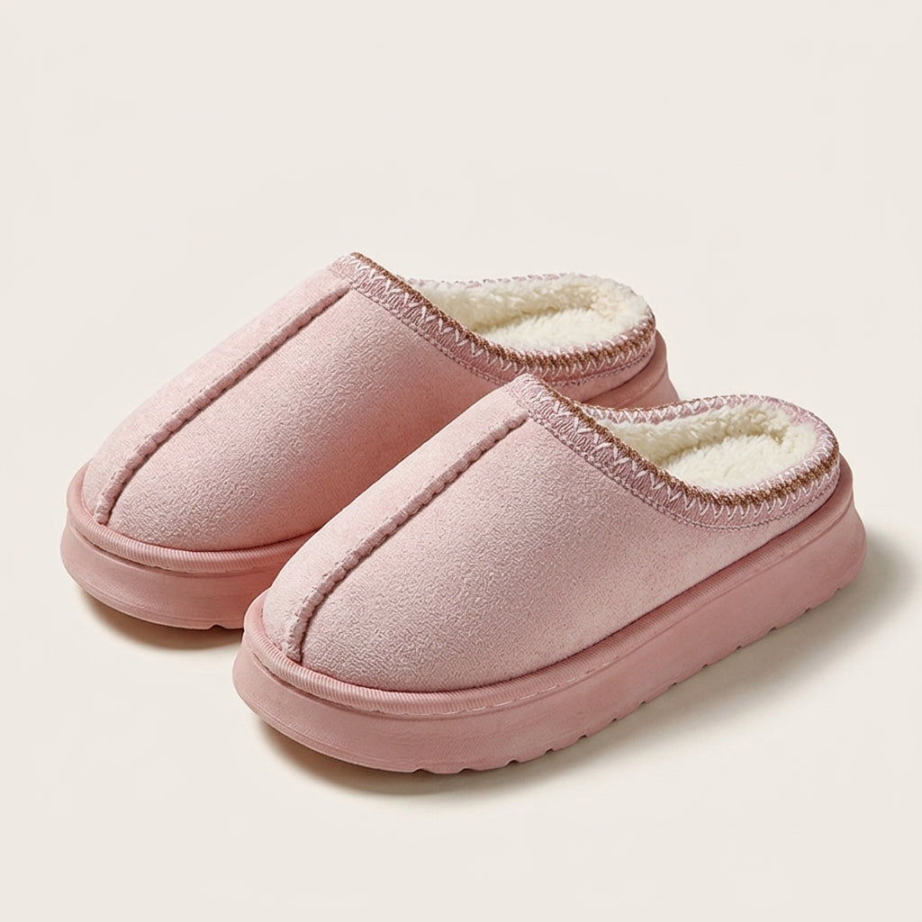 Hyttetøffel i rosa